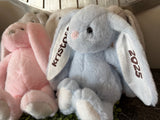 Personalized Plush Easter Bunny - Five Colors - Gift for Kids