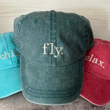 Fly Hat - Gift for Pilot - Aviation Enthusiast - Frequent Flier - Unisex